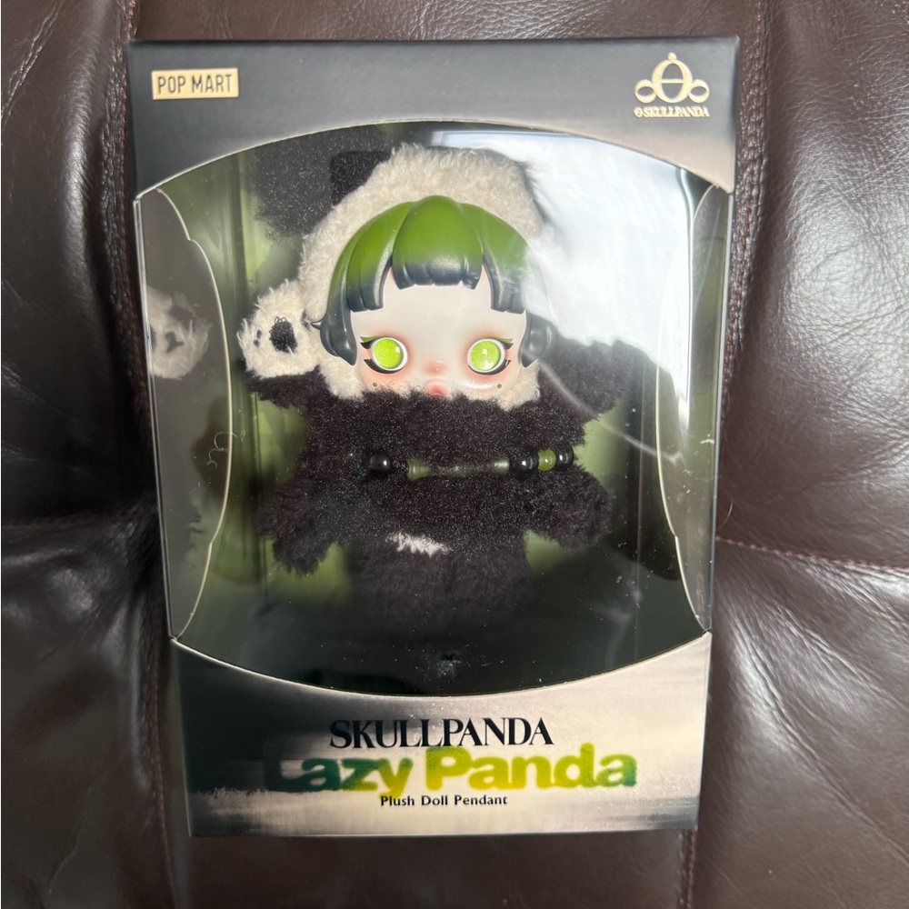 Skullpanda Lazy Panda Plush Doll Pendant - NIB